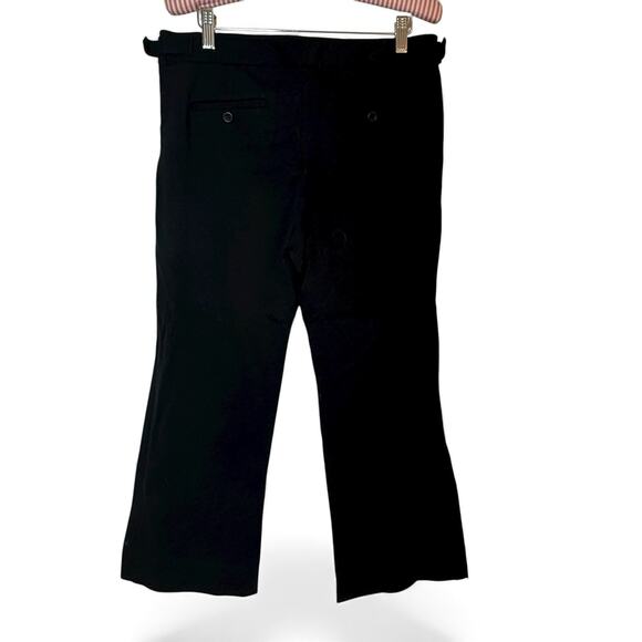 Theory Black Wide Leg Pants Trousers Size 32/29 mid Slant Pockets Career Dress - Picture 1 of 7